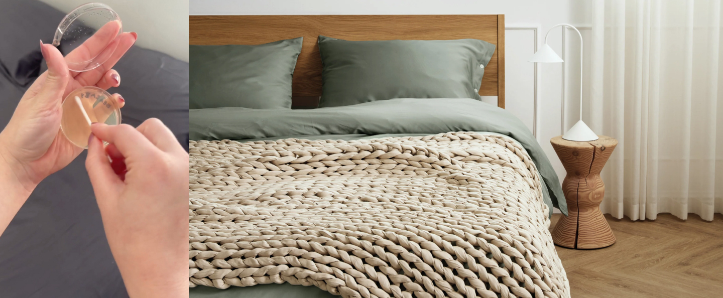 I Swabbed My Sheets… and What I Found Made Me Switch to Bearaby’s Anti-Microbial Bedding for Good